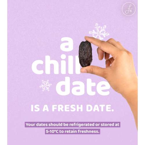 Flyberry Gourmet: Mini Medjoul/Medjool Dates (Khajoor/Khajur) 125g | 100% Natural | Rich in Calcium, Iron and Potassium | Instant Energy