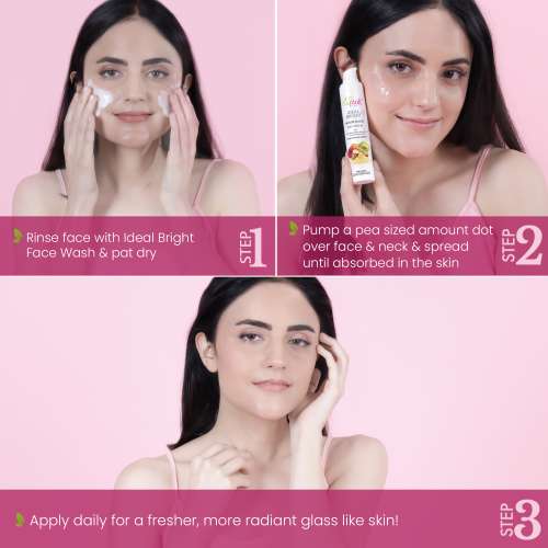 La Pink: Ideal Bright Day Cream | 100% Microplastic Free Formula | For Glass like Brightened skin, SPF15, Evens Skin Tone, All Skin Types | 50g