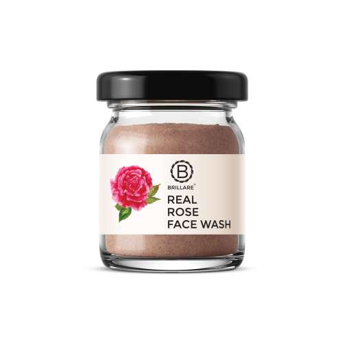 Brillare: Rose Powder Face Wash (15gm)