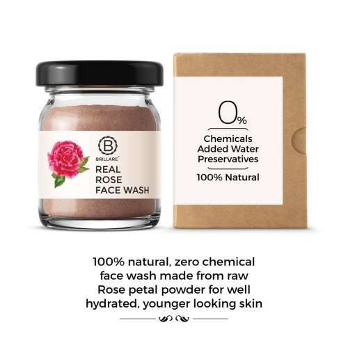 Brillare: Rose Powder Face Wash (15gm)