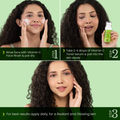 La Pink: Vitamin C White Haldi Face Toner Serum for Glowing Radiant Skin | 100% Microplastic Free Formula | Suitable for All Skin Types | 50ml