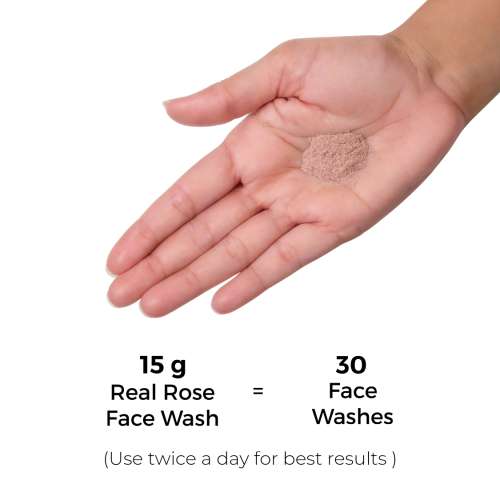 Brillare: Rose Powder Face Wash (15gm)