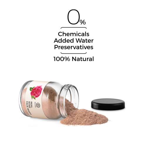 Brillare: Rose Powder Face Wash (15gm)