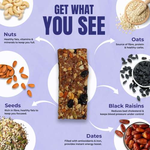 Beyond Food: Meal Replacement Energy Bar - Assorted Pack (Pack of 6)