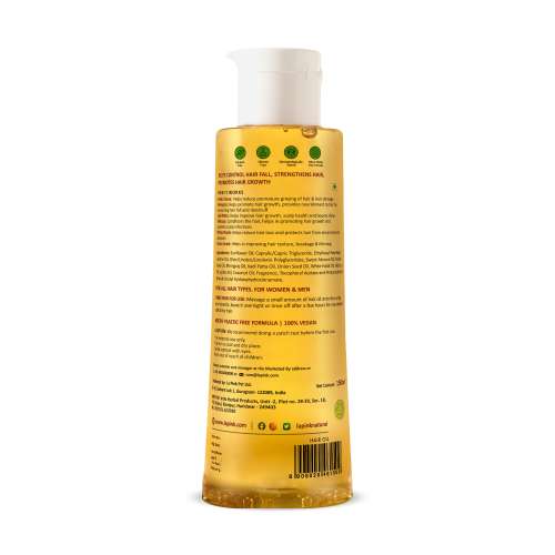 La Pink: Methi Dana 8-in-1 Hair Oil for Hair Fall Control | 100% Microplastic Free Formula | Suitable for All Hair Types | 150ml