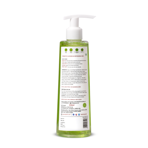 La Pink: Tea & Lemon Shower Gel with White Haldi for Glowing & Refreshing Skin | 100% Microplastic Free Formulation | Suitable for All Skin Types | 250 ML