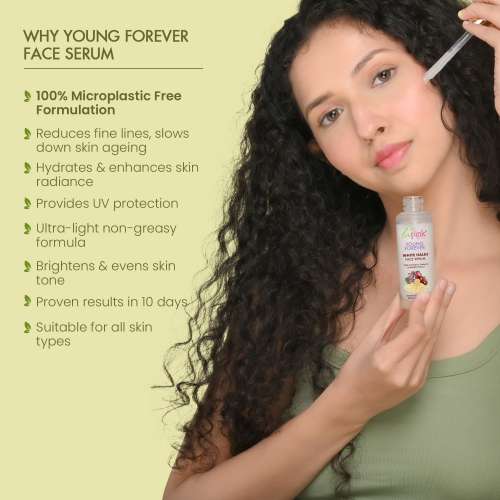 La Pink: Young Forever Face Serum with 100% Microplastic Free Formula , Reduces Fine Lines, Pigmentation, Dark Spots For All Skin Types | 30 ml