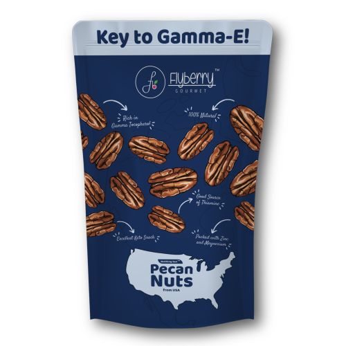 Flyberry Gourmet: Pecan Nuts 100g | Imported From US | 100% Natural | Rich in Vitamin E, Zinc and Magnesium
