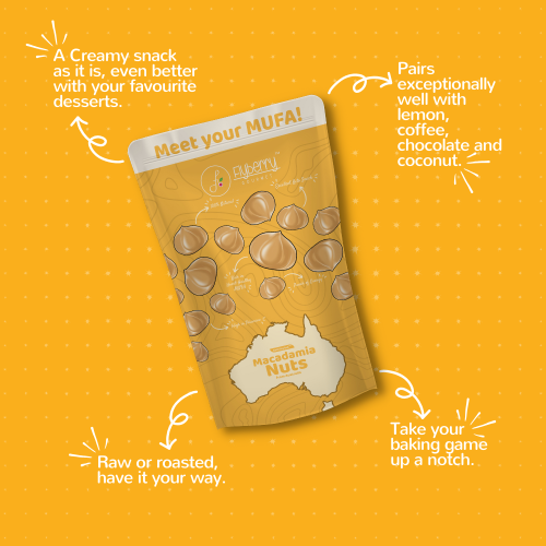 Flyberry Gourmet: Macadamia Nuts 100g | Imported From Australia| Boosts Immunity and Improves Stamina | Rich in Vitamins, Minerals, Fiber, Antioxidants and Healthy fats