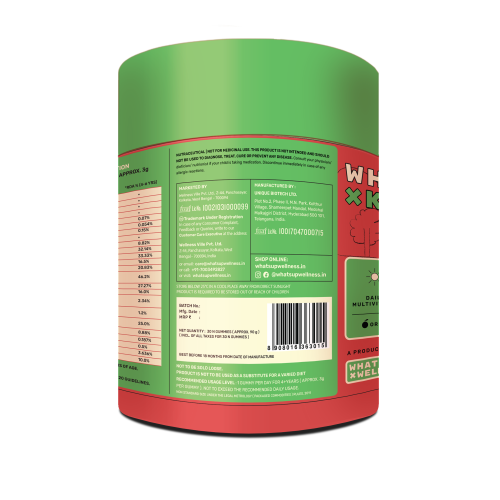 What's Up Wellness: Multivitamin Gummies for Kids with DHA, Vitamins and Zinc, Healthy Gummy for Daily Nutrition - Pack of 3 (30 gummies each)