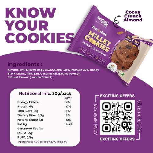 Beyond Food: Millet Cookies - Assorted Pack (Pack of 12)