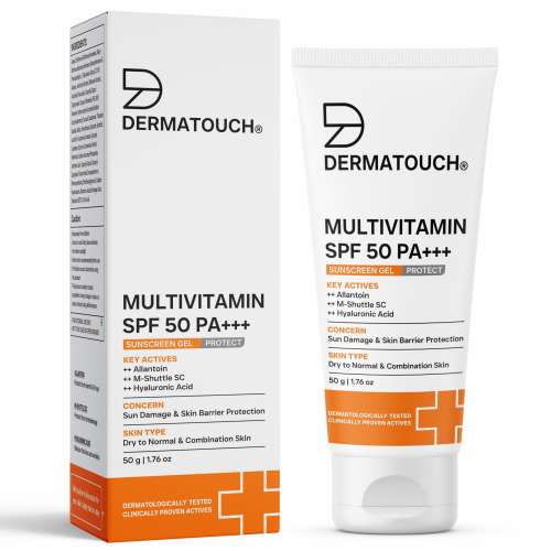 Dermatouch: Multivitamin SPF 50 PA+++ Sunscreen Gel - 50gm