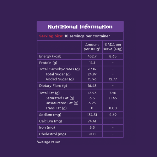 Nourish You: Organic Super Muesli - Belgian Dark Chocolate | 400g
