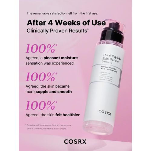 COSRX: The 6 Peptide Skin Booster Face Serum | Hydration | Korean Skincare | Targeted Care | Radiant Skin | 150ml