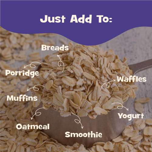 Nourish You: Organic Jumbo Rolled Oats | 1.2kg Jar