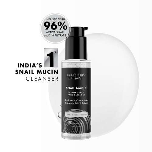 Conscious Chemist: Snail Magic Barrier Repair Gel Face Cleanser with Korean Snail Mucin Concentrate (100ml)