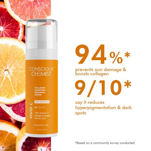 Conscious Chemist: 10% Vitamin C & Peptides Serum For Dark Spots & Hyperpigmentation & Uneven Skin Tone(30ml)
