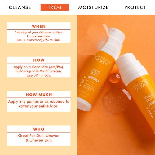Conscious Chemist: 10% Vitamin C & Peptides Serum For Dark Spots & Hyperpigmentation & Uneven Skin Tone(30ml)