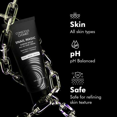 Conscious Chemist: Snail Magic Barrier Repair All-In-One Gel Cream with Korean Snail Mucin Extract (50g)