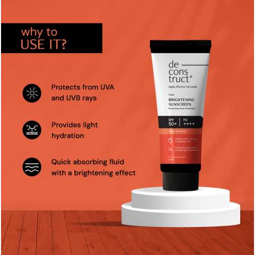 Deconstruct Skincare: Fluid Brightening Sunscreen | 50gm