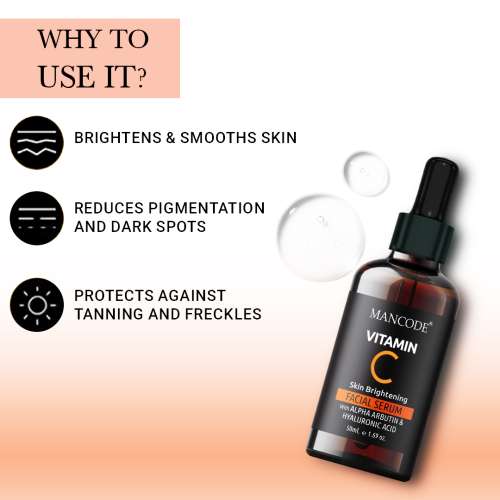 Mancode: Vitamin C Facial Serum - 50ml