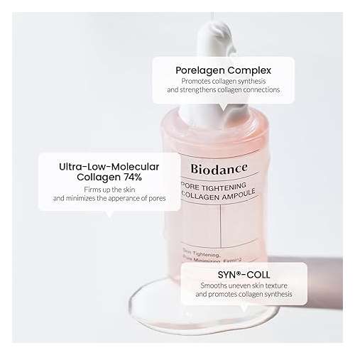 Biodance: Pore Tightening Collagen Ampoule | Intensive Repair | Firming Care | Radiance Boost | Barrier Support | 50ml
