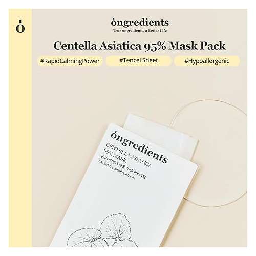 ongredients: Centella Asiatica 95% Face Mask Sheet