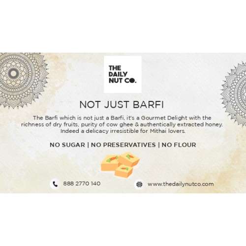 The Daily Nut Co.: NOT JUST BARFI