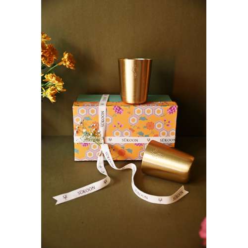 Sukoon: Brass Tumblers Sukoon: Brass Tumblers