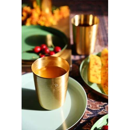 Sukoon: Brass Tumblers Sukoon: Brass Tumblers
