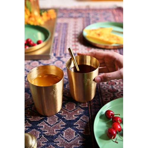 Sukoon: Brass Tumblers Sukoon: Brass Tumblers
