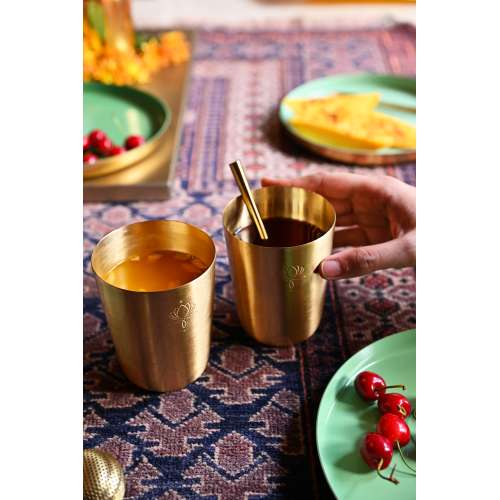 Sukoon: Brass Tumblers Sukoon: Brass Tumblers