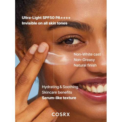 COSRX: UltraLight  Invisible Face Sunscreen SPF50+ PA++++ | UV Protection | Daily SPF | Sun Care | 50ml