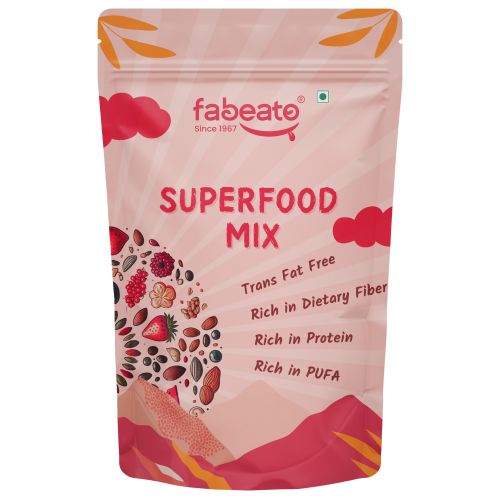 Fabeato: 15-In-1 Premium Super Food Mix, Nuts, Dry Fruits, Seeds and Berries - 200g
