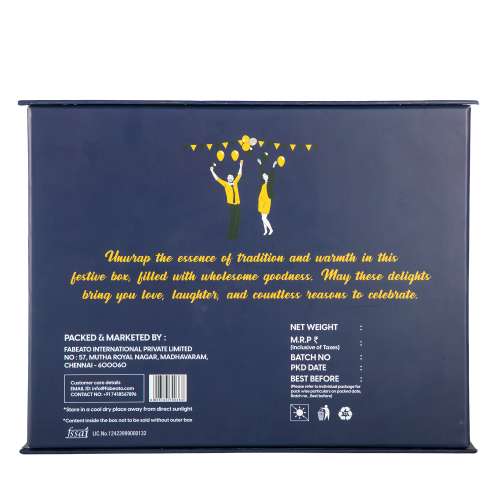 Fabeato: Premium Special Variety of 6 Flavoured Nuts Mixed Dry Fruits Gift Box