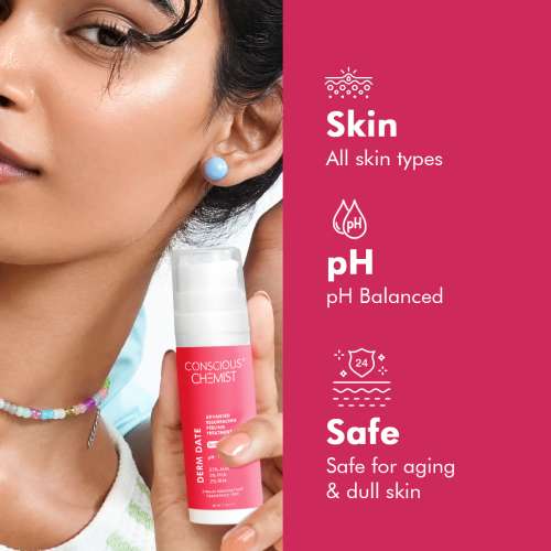 Conscious Chemist: Derm Date Advanced Resurfacing Peeling Exfoliating Facial Serum For Anti -Aging (30ml)