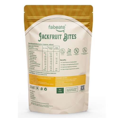Fabeato: Jack Fruit Chips, Vacuum Fried, Vegan Friendly Snack, Vegetable Chips - (Pack of 3 X 40g)