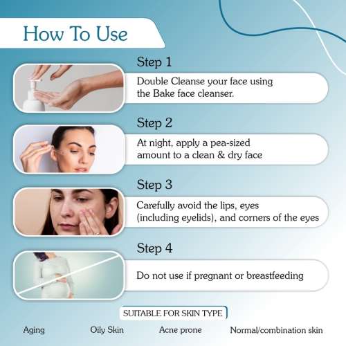 Bake Cosmetics: 1% Retinol Serum with 2% Multi Peptides
