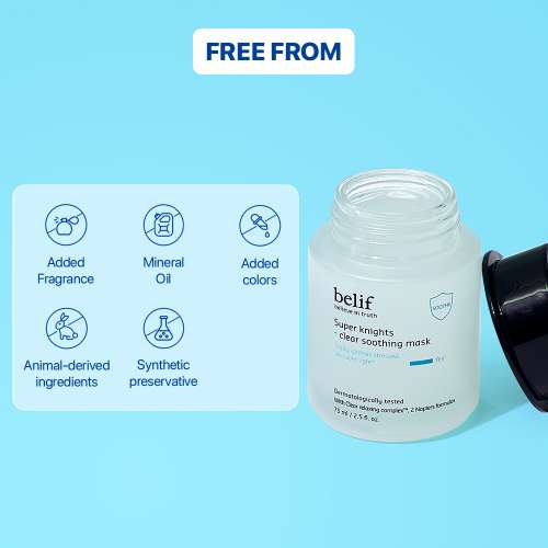 Belif: Super knights - clear soothing mask 75ml