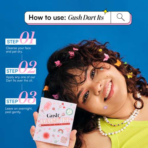 Gush: Dart It Hydrocolloid Pimple Patches- Black Star