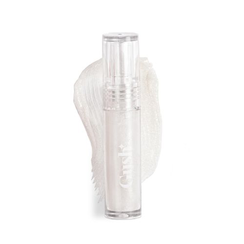 Gush: Glaze Lip Oil Gloss High Shine & Hydrating Clear gloss. - Crystal Milk