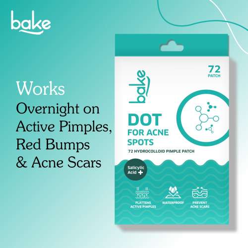 Bake Cosmetics: 2% Salicylic Acid Pimple Patches for Active Acne & Acne Prone Skin With Hydrocolloid Waterproof Patches -Pack of 72