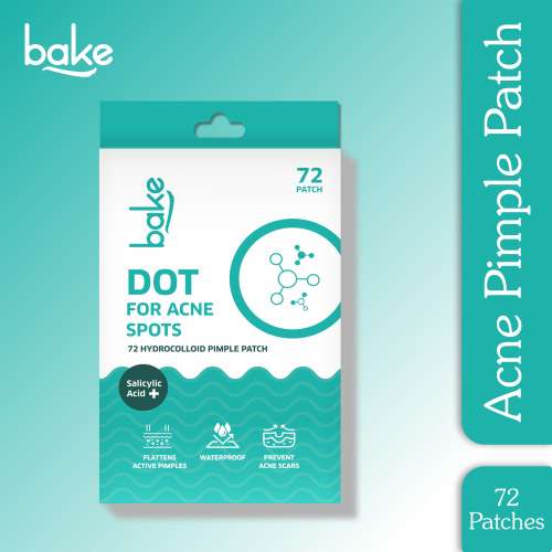 Bake Cosmetics: 2% Salicylic Acid Pimple Patches for Active Acne & Acne Prone Skin With Hydrocolloid Waterproof Patches -Pack of 72