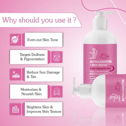 Bake Cosmetics: Alpha Arbutin Body Lotion SPF 30 PA+++
