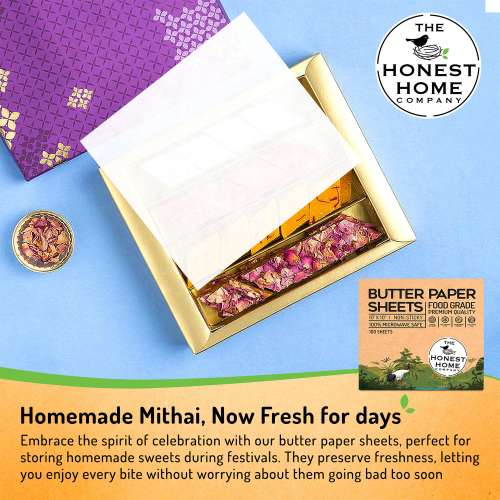The Honest Home Company: Butter Paper Sheets | Pack of 200 Sheets