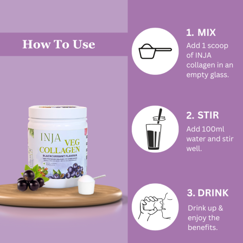 INJA Wellness: Veg Collagen - Blackcurrant Flavour INJA Wellness: Veg Collagen - Blackcurrant Flavour