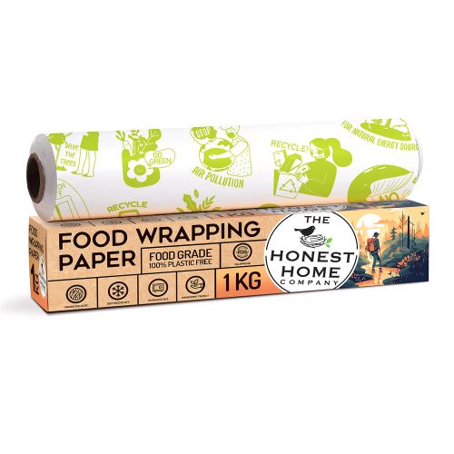 The Honest Home Company: Food Wrapping Paper Roll | 1 KG - 100 Metres The Honest Home Company: Food Wrapping Paper Roll | 1 KG - 100 Metres