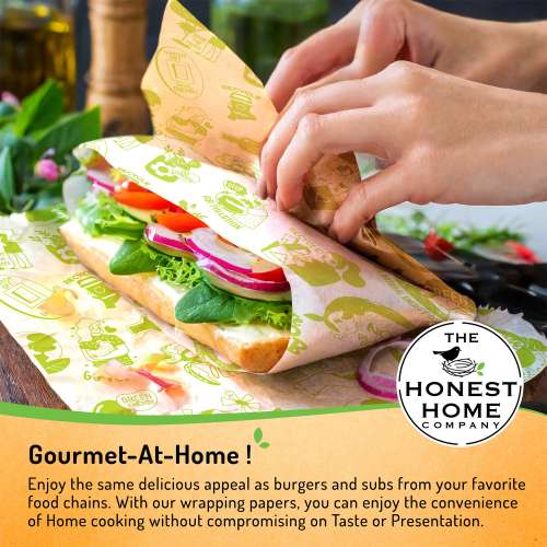 The Honest Home Company: Food Wrapping Paper Roll | 1 KG - 100 Metres The Honest Home Company: Food Wrapping Paper Roll | 1 KG - 100 Metres