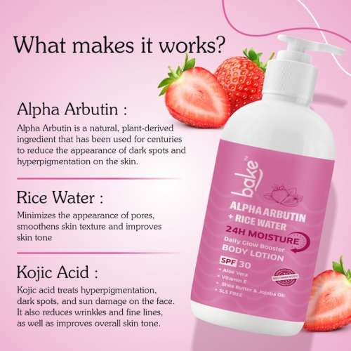 Bake Cosmetics: Alpha Arbutin Body Lotion SPF 30 PA+++