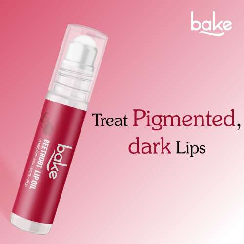 Bake Cosmetics: 1% Kojic Acid + Alpha Arbutin Beetroot Tinted Lip Balm Oil SPF 25 PA+++